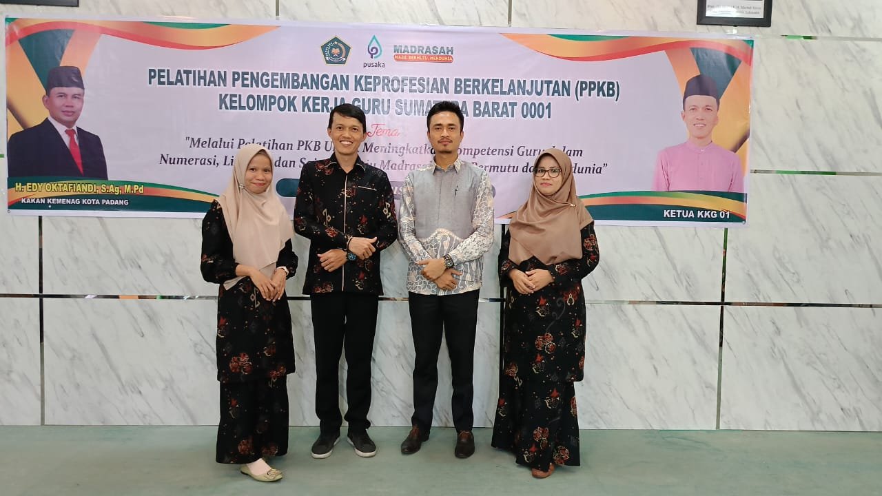4 Guru MIN 4 Kota Padang Ikuti Pelatihan Pengembangan Keprofesian Berkelanjutan (PKB